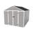 Campcraft 8*10Ft Resin Storage Shed, High Quality Pp Material, Strong Structure, Waterproof, Rust And UV Proof, Large Storage Space, 12Mm Thick Pp Board, HD Window Lighting-113717623