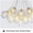 19-light Modern Cluster Bubble Glass Chandelier