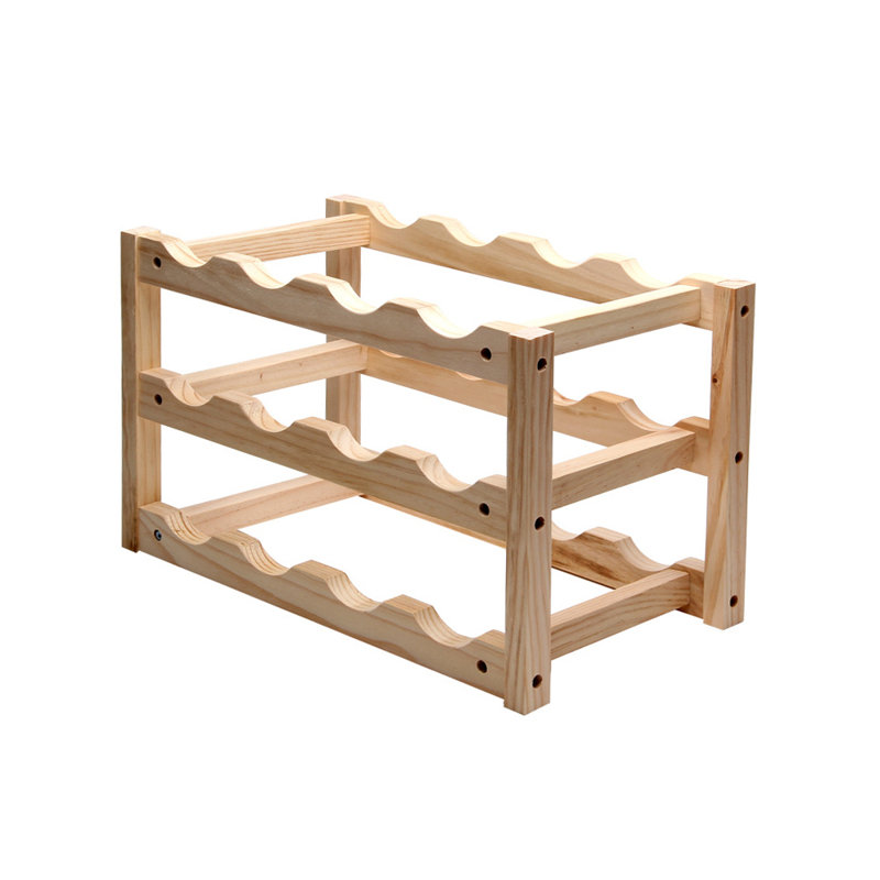 Schmitt Tabletop Wine Bottle Rack in Beige