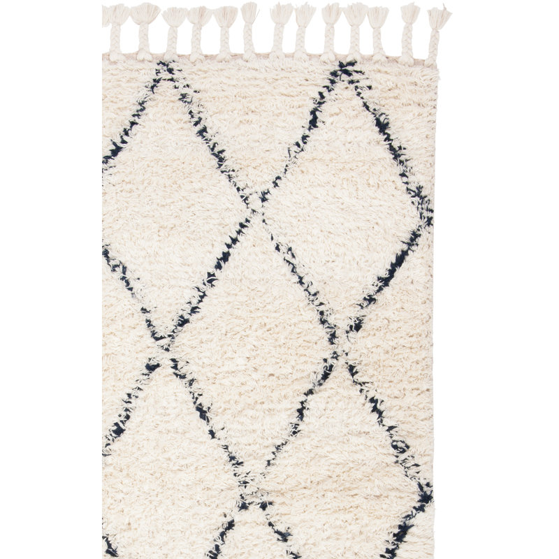 Powell Hand Woven Wool Geometric Rug, Rectangle 8' x 10'