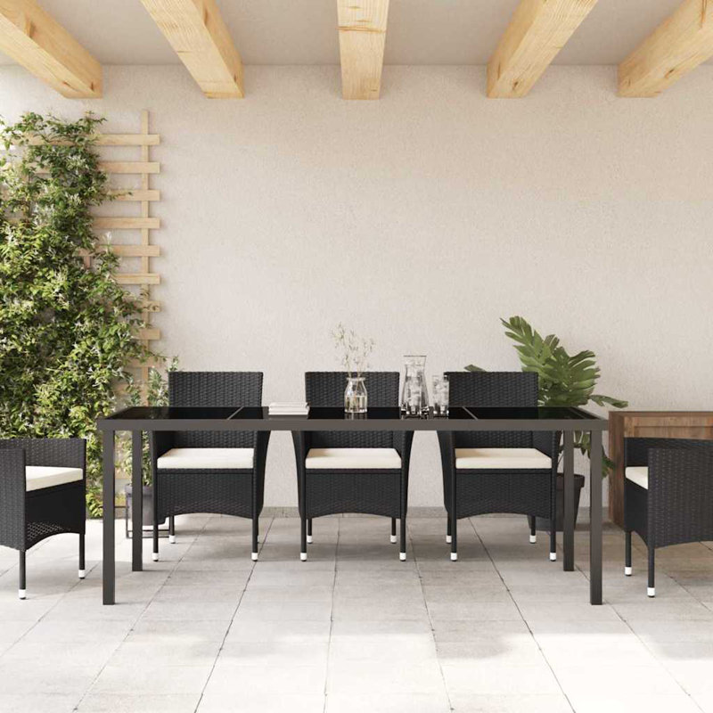 Rectangular Metal Outdoor Dining Table , 200cm W 80cm D