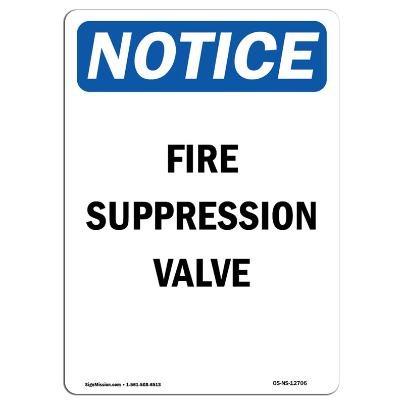 Enseigne de soupape anti-feu