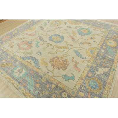 Myann One-of-a-Kind 10'2'' x 10'7'' New Age Rectangle Wool Area Rug in White