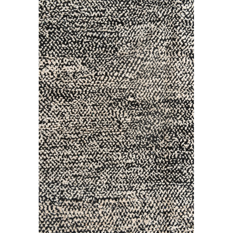 Tapis noir et blanc Mosser