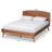 Charlles Platform, angular legs, Full Bed, Ash Walnut 57.50'' W X 77.40'' L X 40.60'' H-393257495
