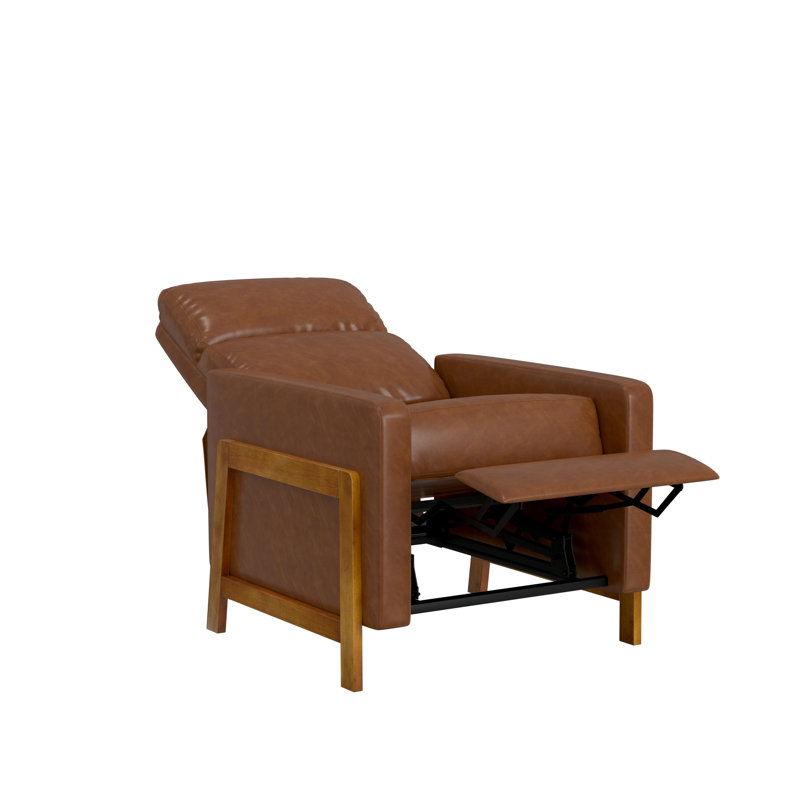 Fauteuil inclinable rembourré Antwine, noir, Selle
