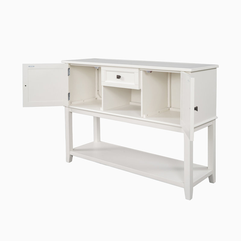Crédence l 14,97 po avec armoire, Blanc