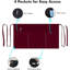  Paquet de 2 tabliers de service marron avec 3 poches et sangles de taille longue Dreamology-130797392-130797396