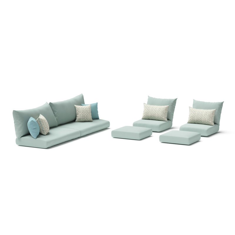 Outdoor Sunbrella 8pc Conversation Set Cushion Covers