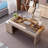 Modern Light Luxury L-Shaped Desk with Glass Top, Home Office Desk, Vanity Table-956869101