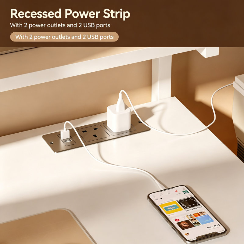 Computer Desk, White