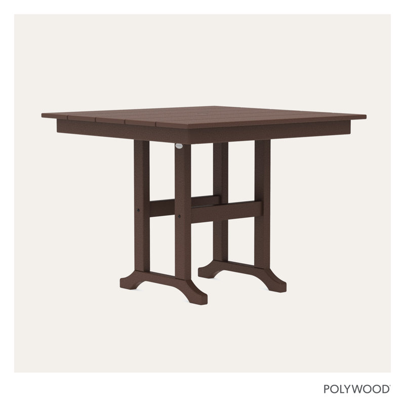 Farmhouse 37" Dining Table, Dark Brown