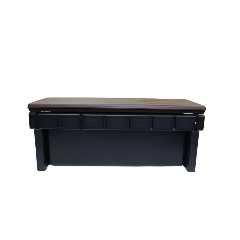 Espresso 36" Plastic Storage Spa Steps with Hidden Compartment