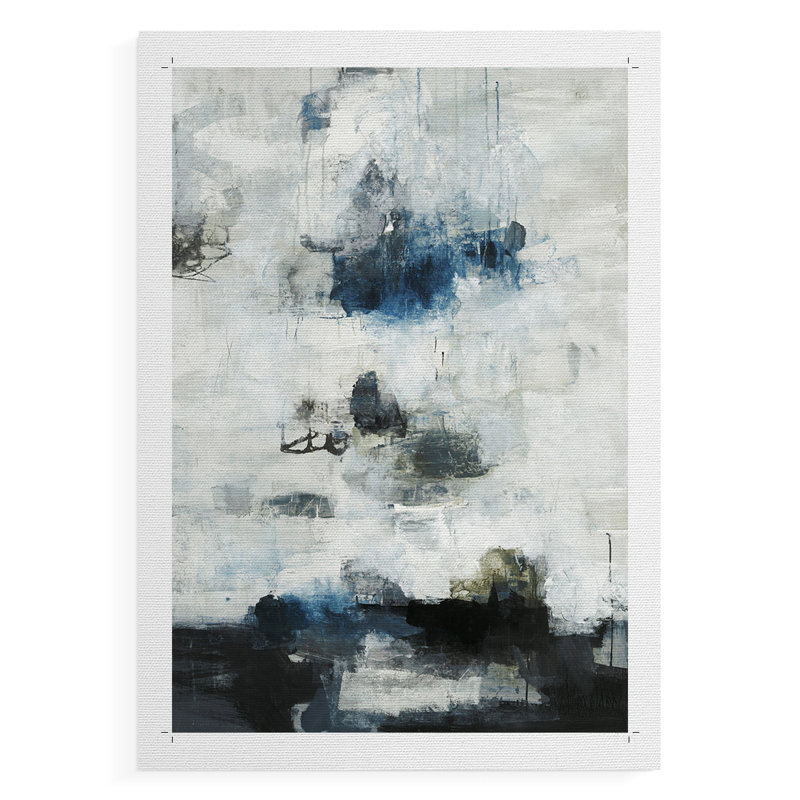 Noir et bleu - Impression sur toile seulement - NON-CADRE, H 12 po x l 8 po