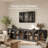 Set of 2 Arched Sideboard Cabinet w/Glass Doors & Shelf, Ebony-965663288
