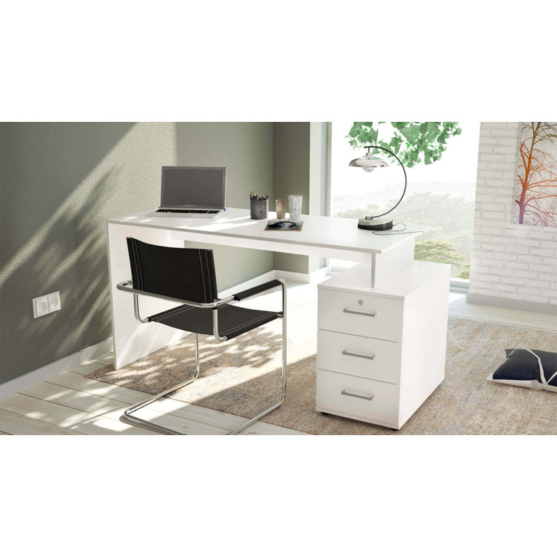 Shun Writing Desk, White