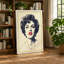 Portrait in Red Vintage - Wrapped Canvas-131763571-131763573