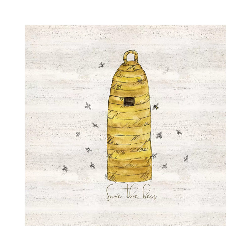 Bee's Life VIII-Save The Bees by Tara Reed - Painting on Canvas, Wrapped Canvas, 93.98cm H x 93.98cm W x 3.81cm D