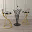 Tabourets de bar modernes rembourrés en forme de S (ensemble de 2 pièces)-1868522171