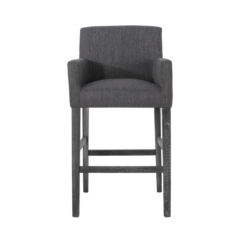 Upholstered Stools, Bar Stool (30.5" Seat Height), Charcoal