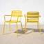 Kapri Powder Coated Aluminum Outdoor Stacking Dining Armchair-2003153322