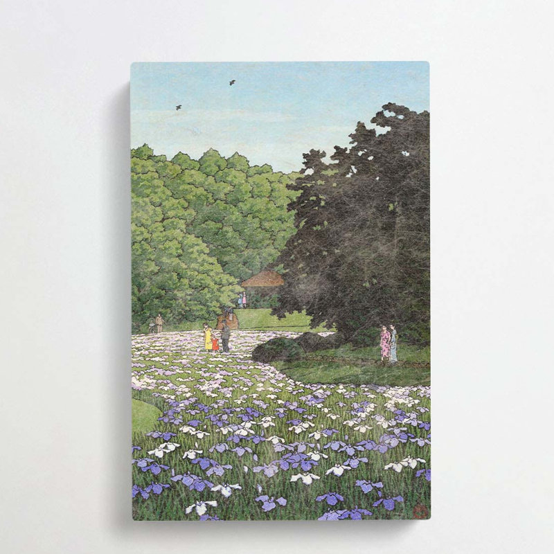 Iris Gardens by Hasui Kawase - Wrapped Canvas, 60cm H x 40cm W x 3cm D