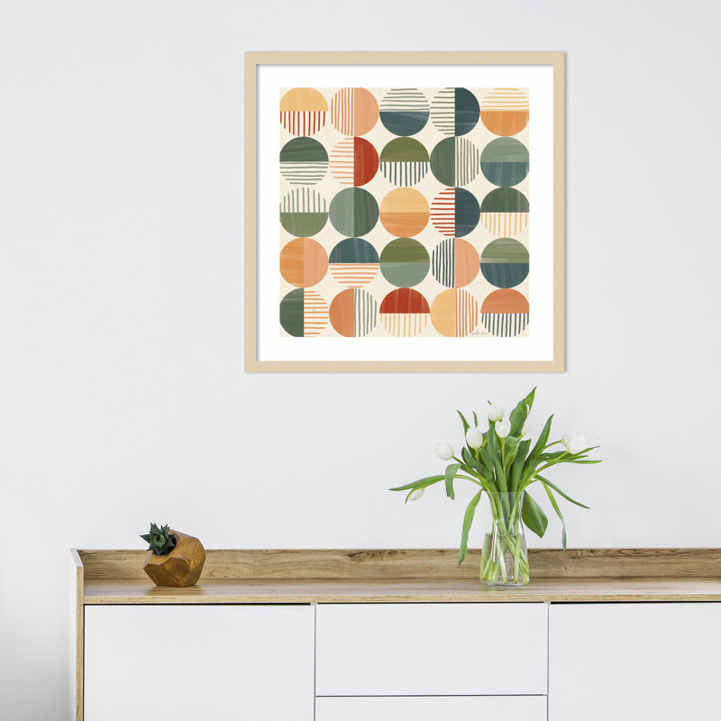 «Born to Roam Pattern II» par Janelle Penner - reproduction encadrée, Brun, H 25 po x l 25 po x P 1 po