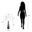 Lampe de table Eclipse Radiance - verre d'art noir - ensemble de 2