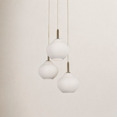 Jonny 23" W 3-Light Cluster Pendant Light
