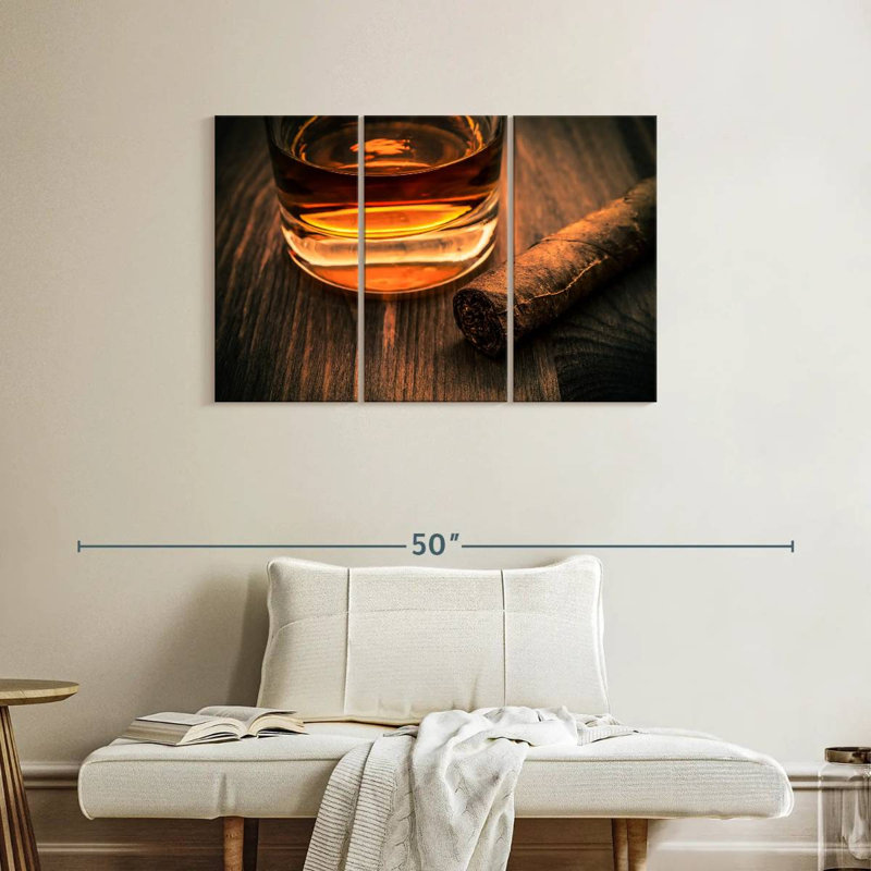 Verre à whisky et cigare Yarlin, H 24 po x l 38 po