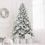 Arbre de Noël 6 pi avec 1100 extrémités, arbre à charnières enneigé réaliste PE + PVC-1184326808