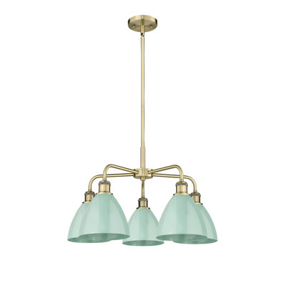 Trickett 5 - Light Steel Dimmable Chandelier