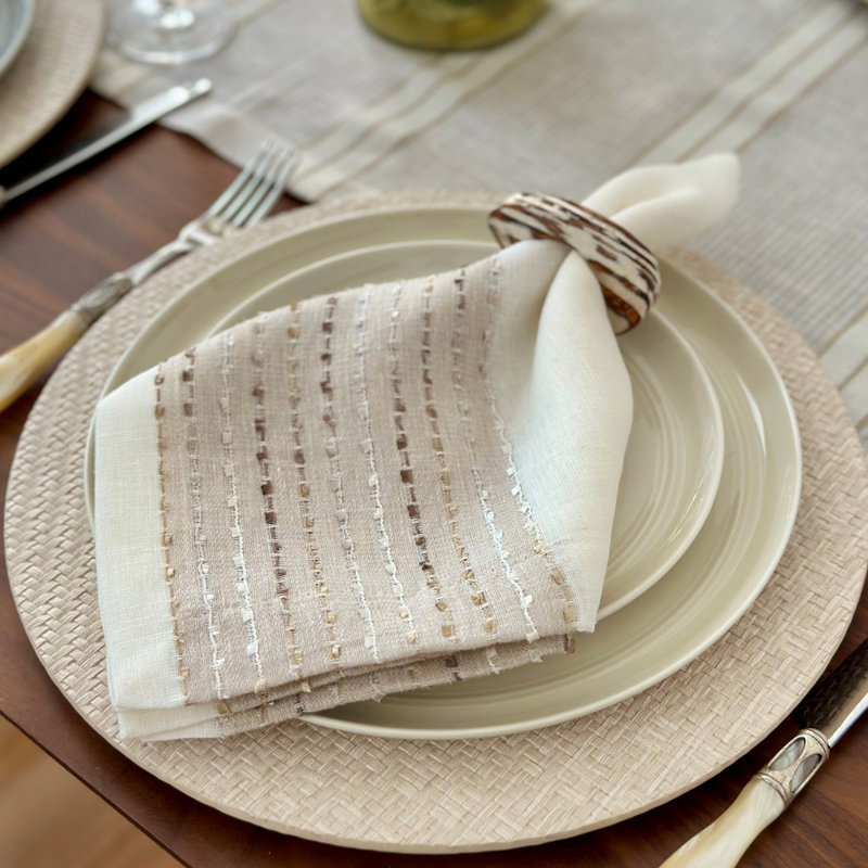 Odyssey 22" Napkin, Rose Gold