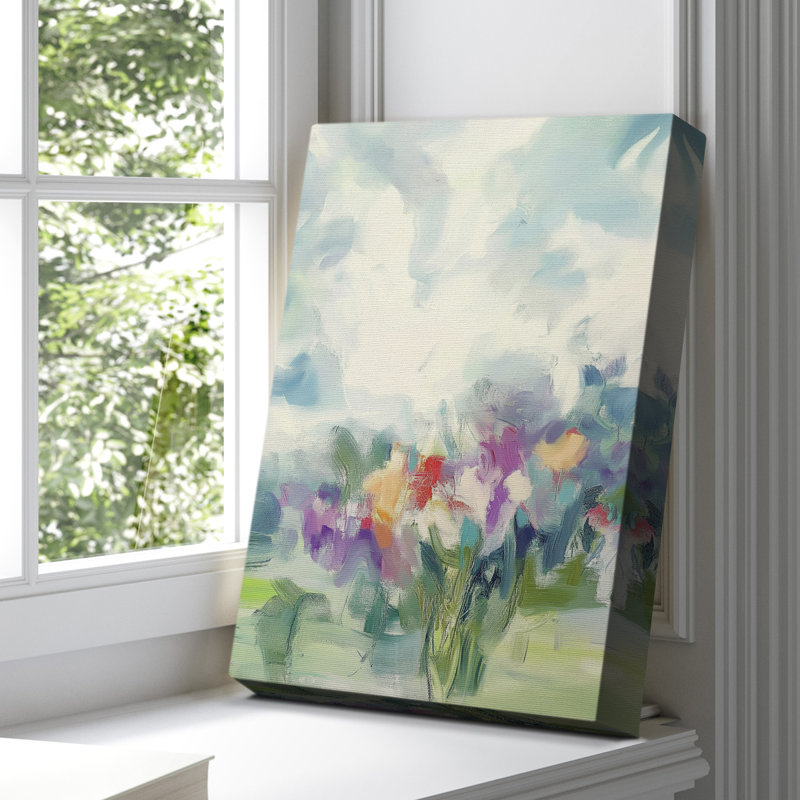 Floral sur toile tendue avec châssis XXXI - prêt à être accroché, H 60 po x l 40 po