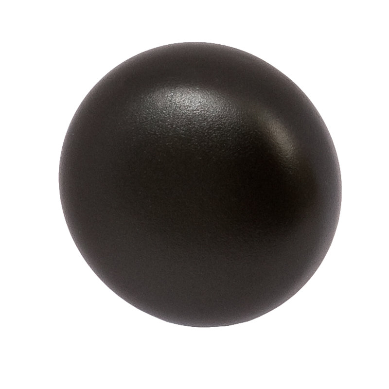 Poignée champignon 1 1/4 po Jackson, Noir satiné