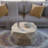 Solid Wood Round Modern Coffee Table – 29.5″ W Drum Design, Natural Finish, Coffee Table for Living Room-1722144332-1719256570