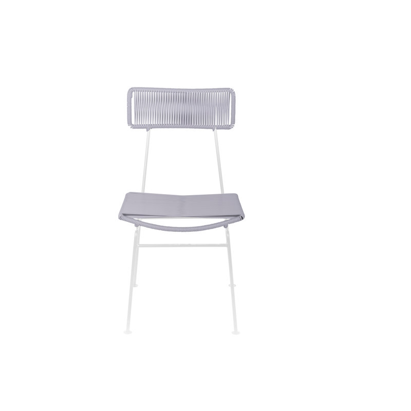 Chaise Hapi, Gris clair / Blanc