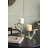 7.9x4 Gold Rabbit Pillar Candle Holder with Clear Glass Hurricane Shade