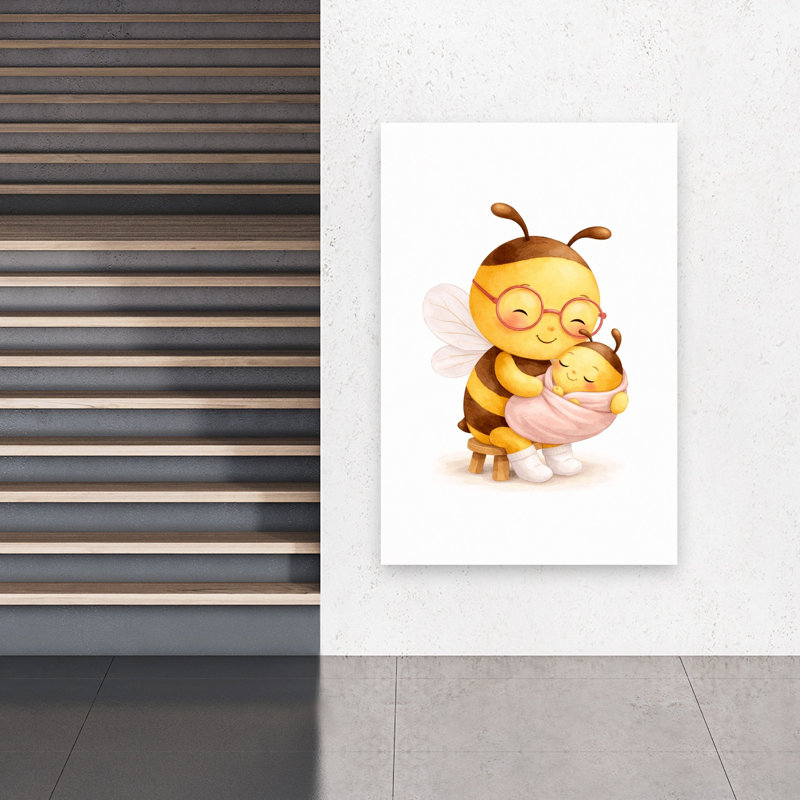 «Mama Bee & # 039; S Love Peaceful Bee», reproduction d'art murale, 60" H x 40" W
