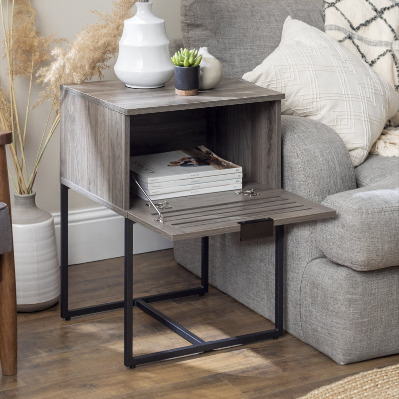 Ignaat 18'' W Nightstand, Slate Gray