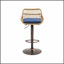 Ensemble de 2 tabourets pivotants avec hauteur réglable, sièges confortables et repose-pieds pour les cuisines et les salles à manger modernes-943772988
