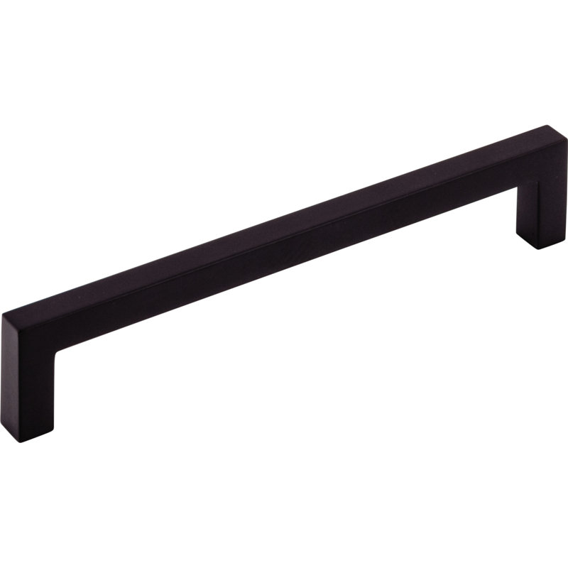 Square Bar pull, Black, 6 5/16" Center to Center
