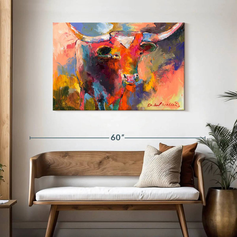 Steer, 30" H x 45" W