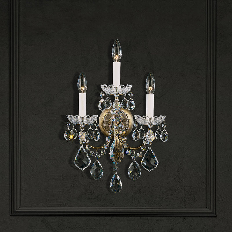 New Orleans Candle Wall Light, Handcut Heritage, Natural Rust