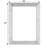 Lacie Rattan Rectangle Wall Mirror, Natural Brown-204003724