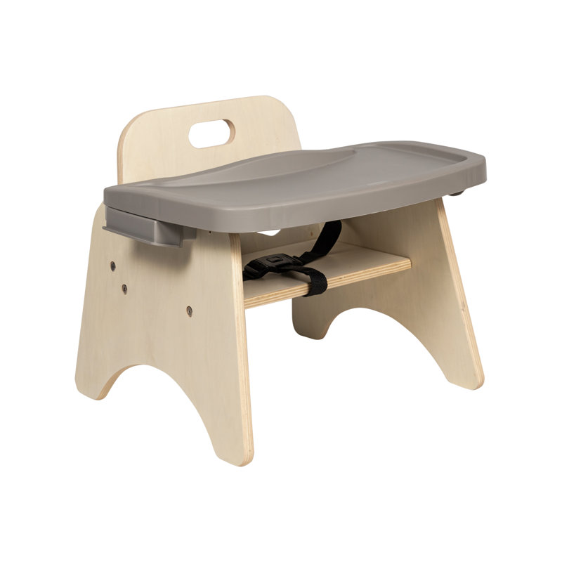 Chaise d'alimentation avec plateau - assemblée, H 7 po