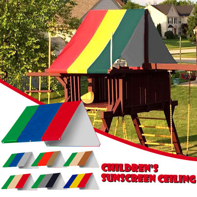Set Children's Playground Roof Cover Can Shade And Rain Send 6 Fixed Nails