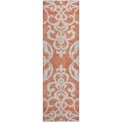 Premium Machine Washable Prisco Coral Rug