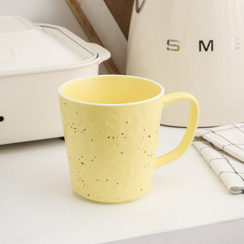 Stone Lain Elena 4-Piece Mug Set Stoneware, Yellow