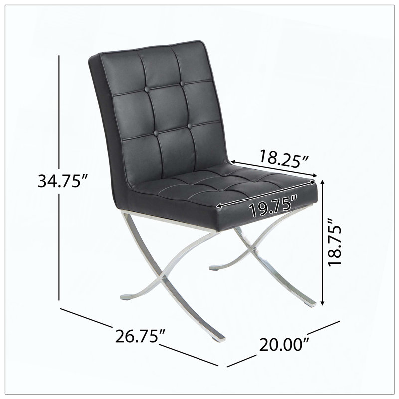 Ensemble de chaises de salle à manger pour salle à manger et sièges de cuisine, Noir